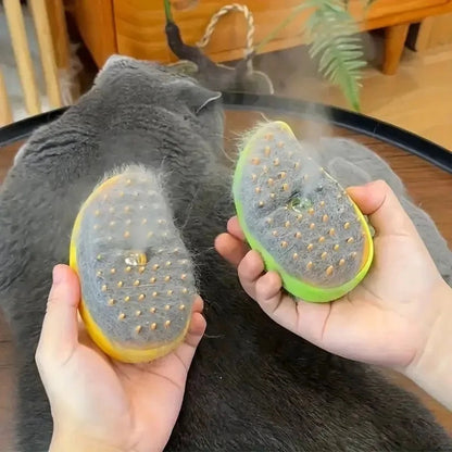 Steam brush for pets