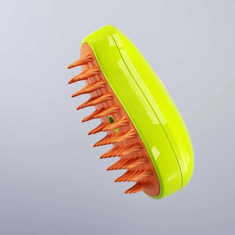 Steam brush for pets