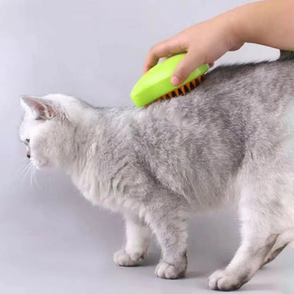 Steam brush for pets