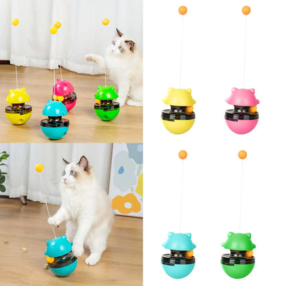 3-in-1 cat wobble toy