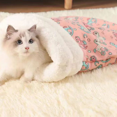 Cozy Cat Sleeping Bag Cuddle Bed