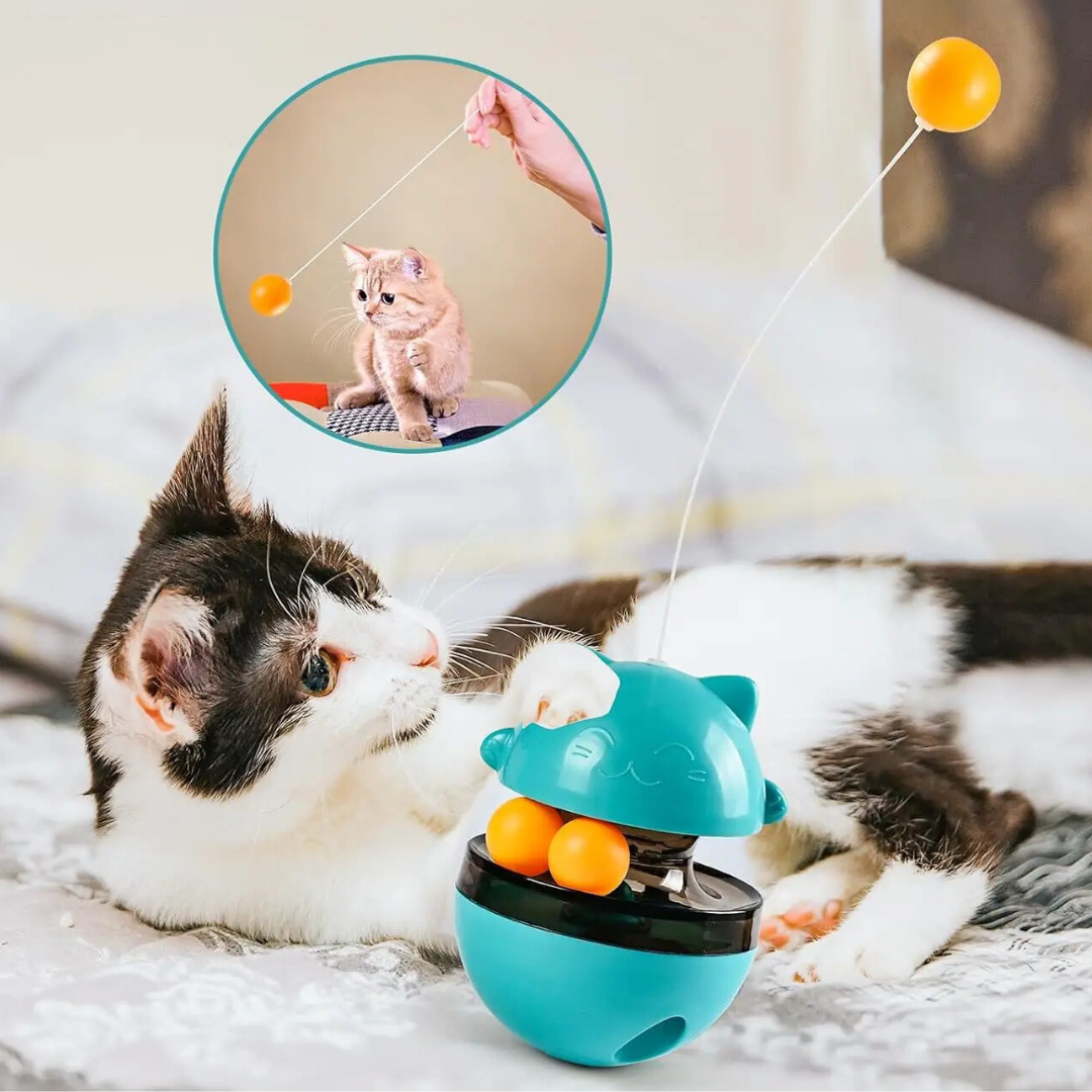 3-in-1 cat wobble toy