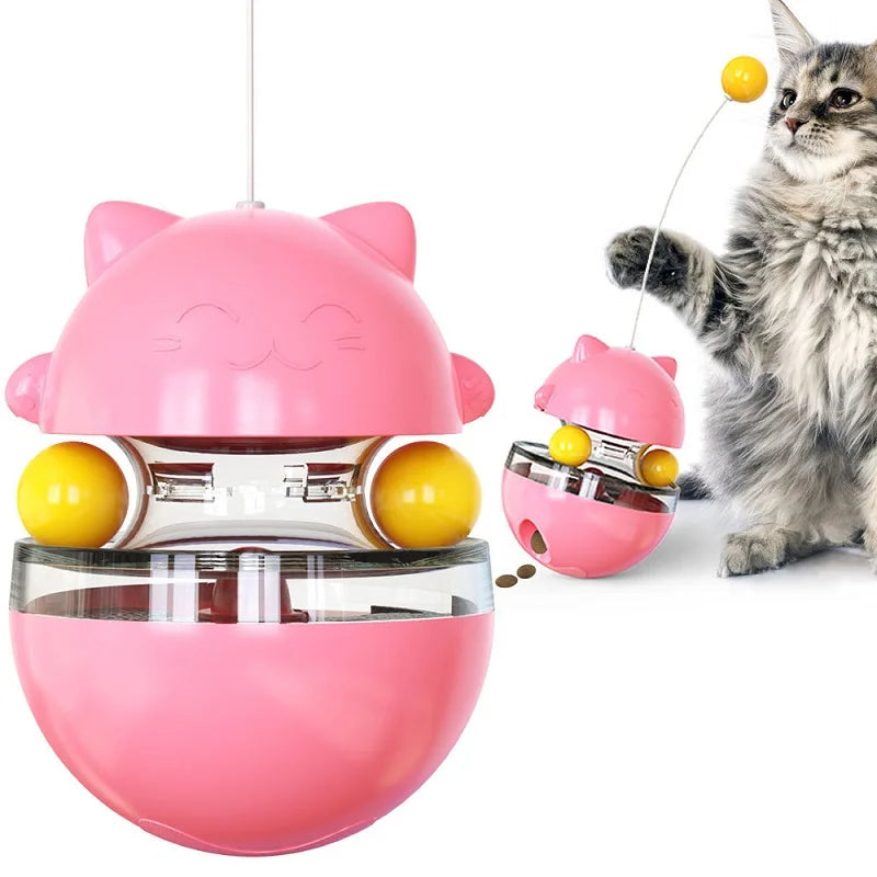 3-in-1 cat wobble toy