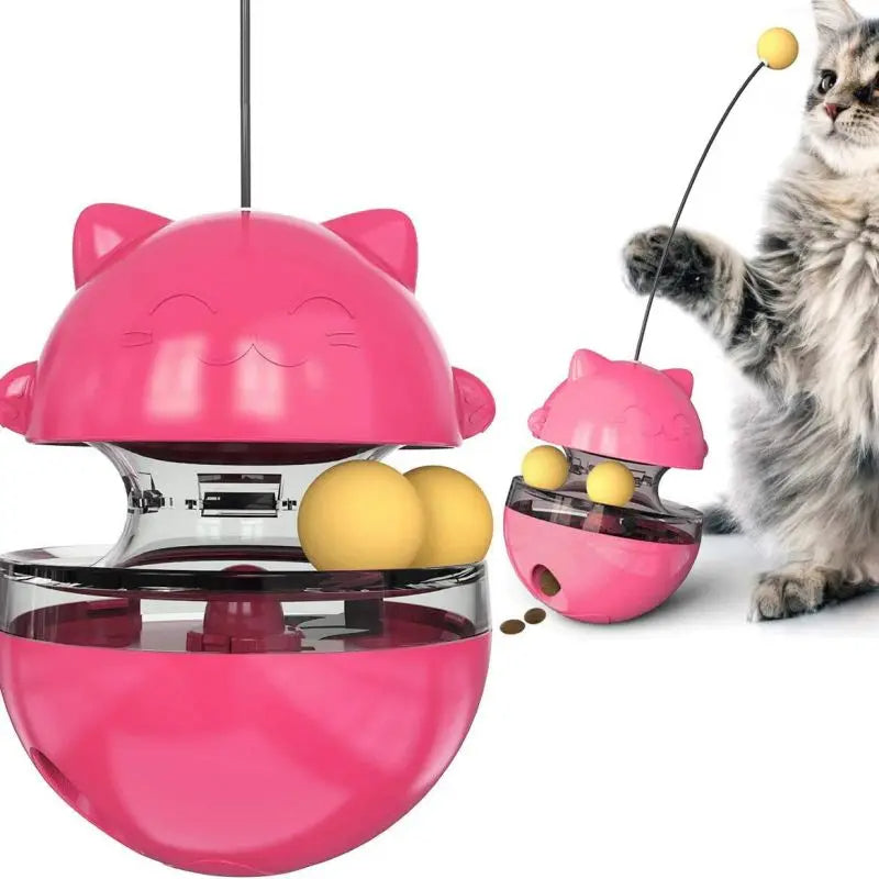 3-in-1 cat wobble toy