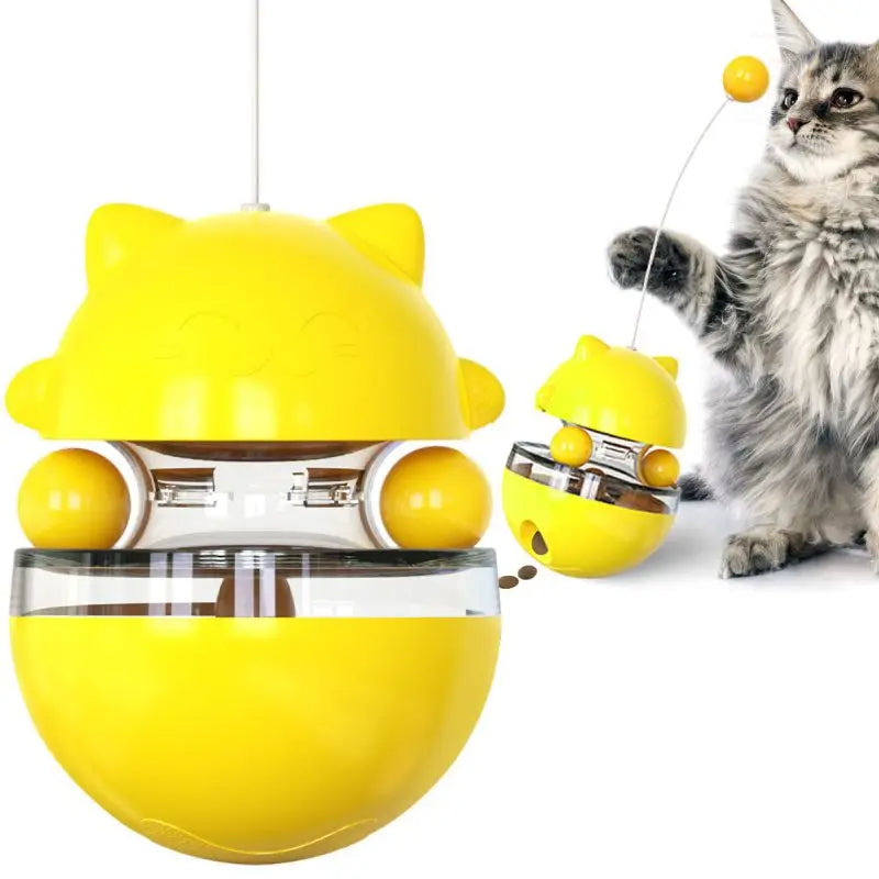 3-in-1 cat wobble toy